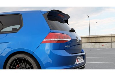 Накладка сплиттер на спойлер багажника на Volkswagen Golf VII R